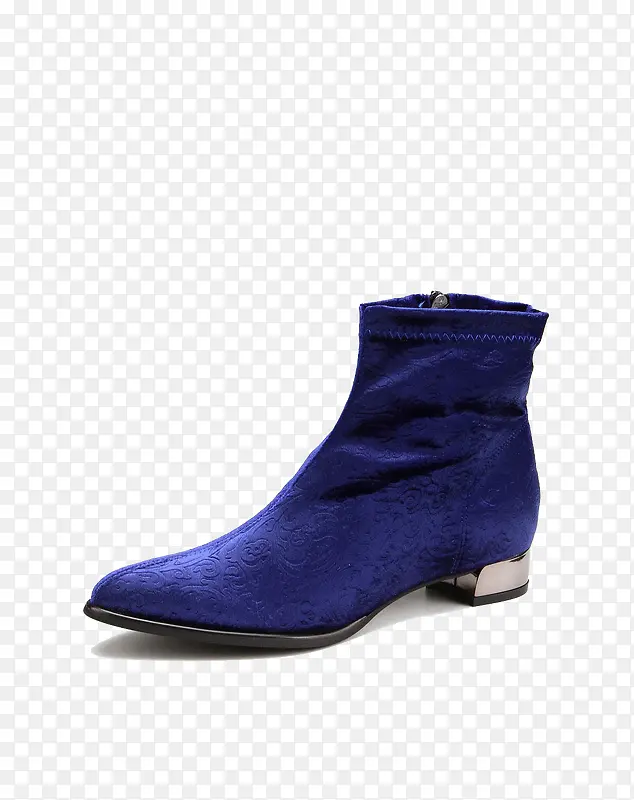 意大利进口紫色涤纶低筒靴子