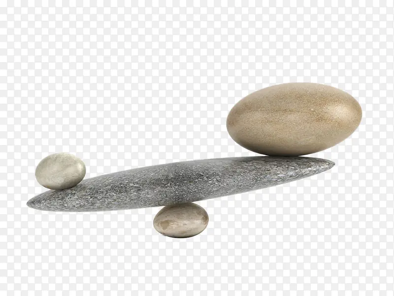 鹅卵石平衡翘板