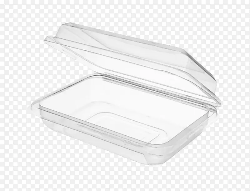 透明打开的一次性饭盒塑胶制品实