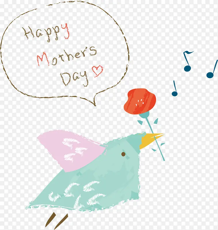 母亲节快乐唱歌小鸟
