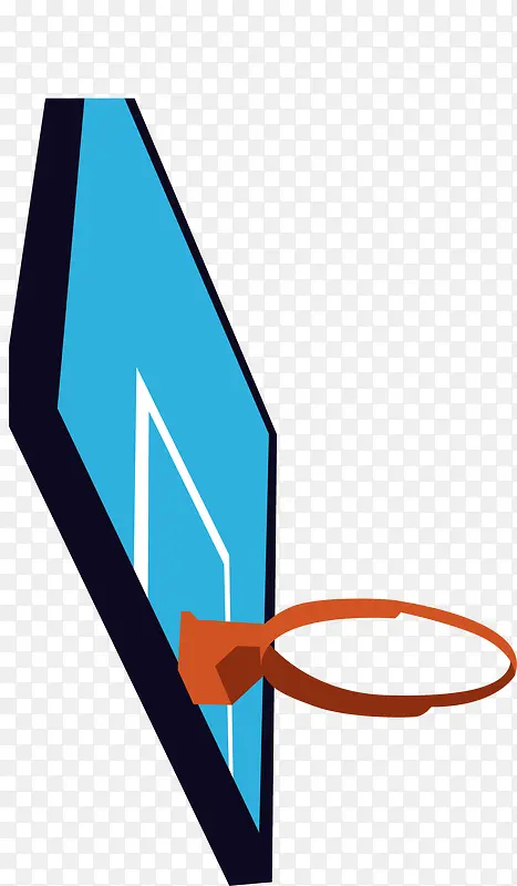蓝色篮板