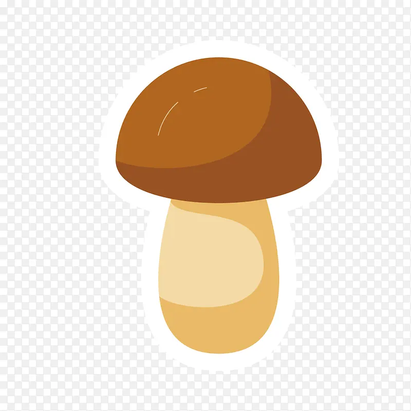 棕色蘑菇卡通图标