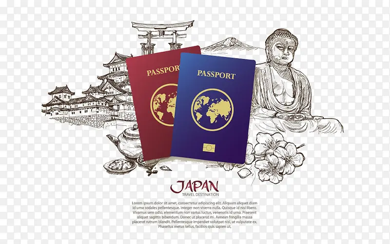 日本旅游护照
