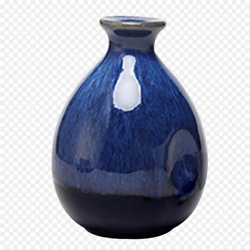 青蓝色烤漆花瓶