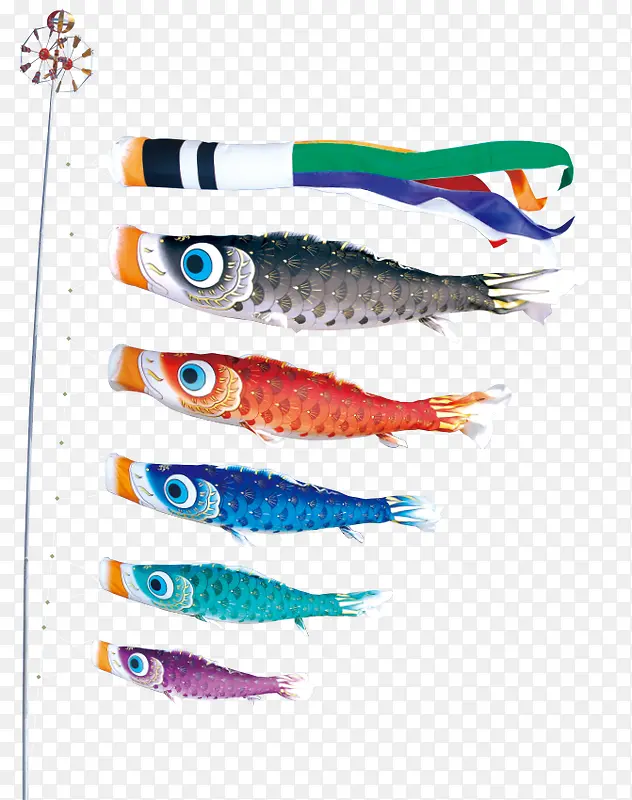 古典风格日本鲤鱼旗