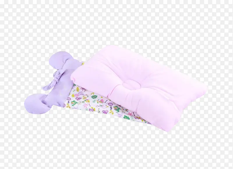 小儿粉色枕头