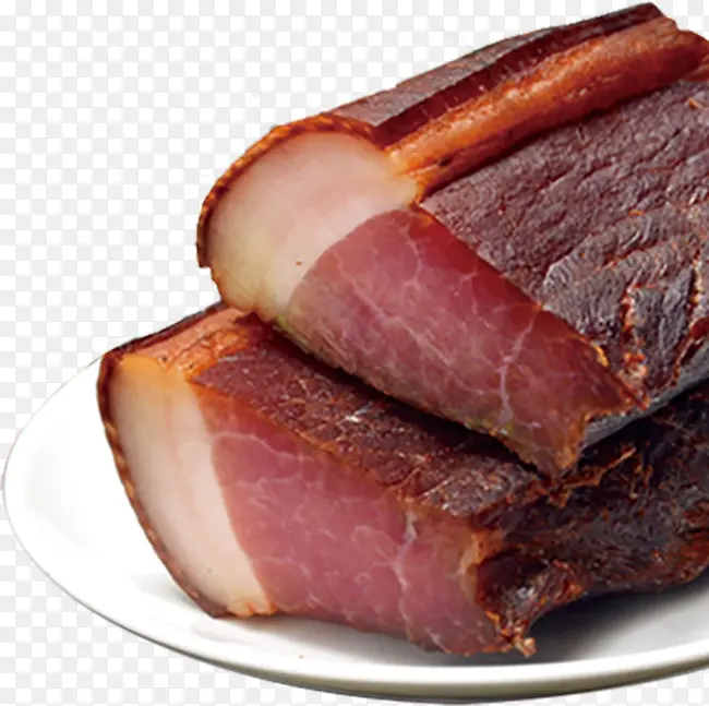卡通简约美食装饰广告设计腊肉