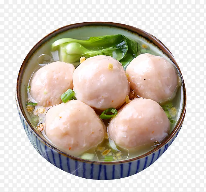 青菜海鲜丸子汤