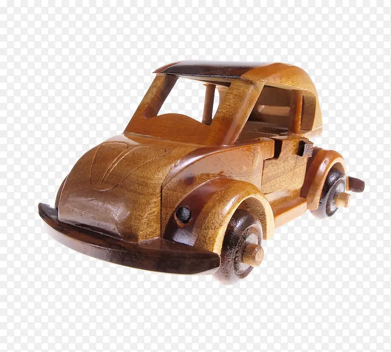 木质手工制作玩具汽车模型