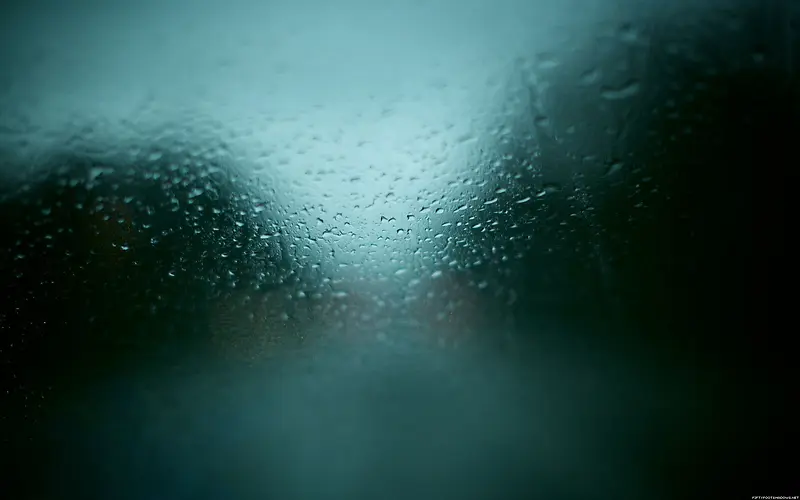 模糊下雨的窗户水珠山峰海报背景