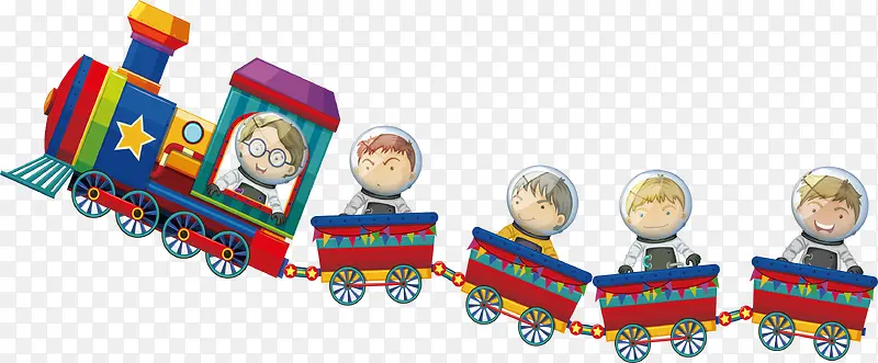 可爱卡通玩具火车