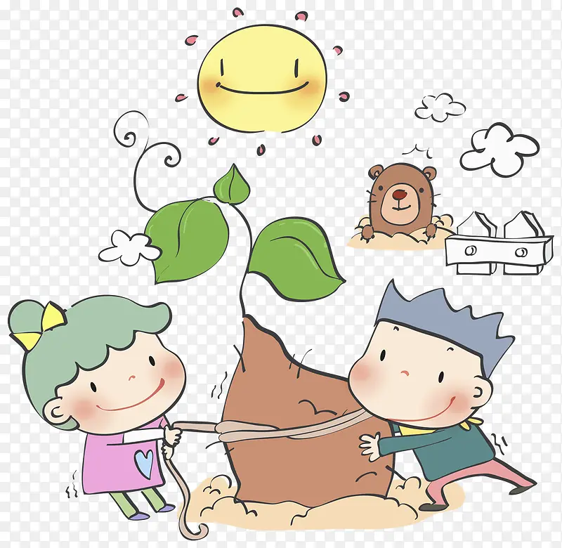 辛苦拔红薯