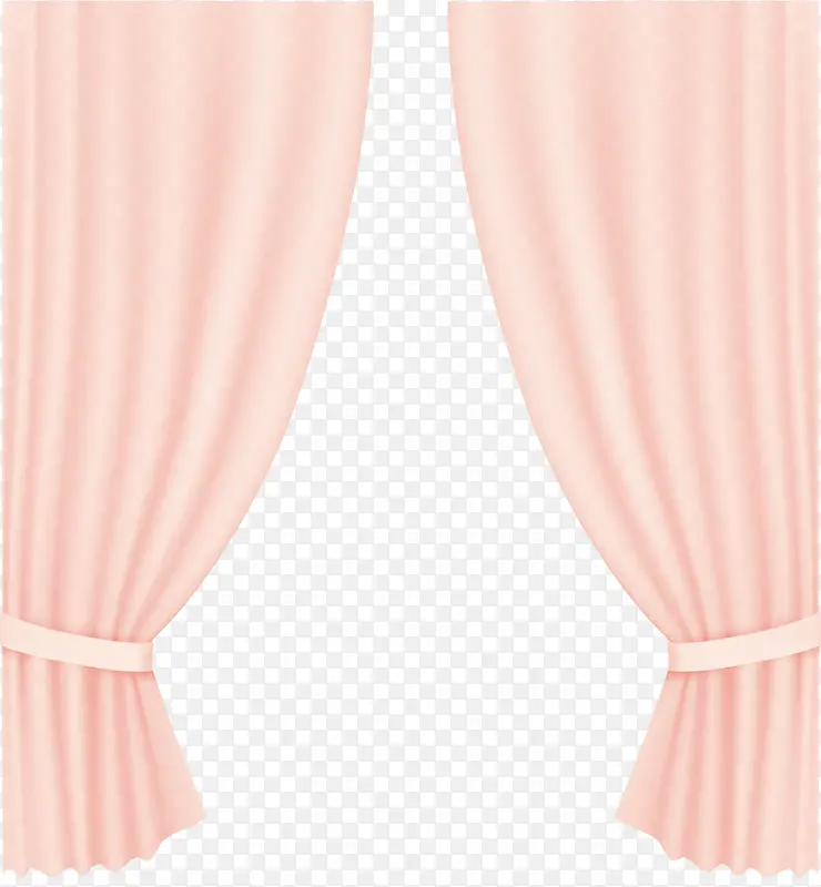 粉色的窗帘
