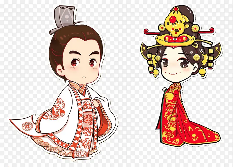 中国古代君王情侣头像
