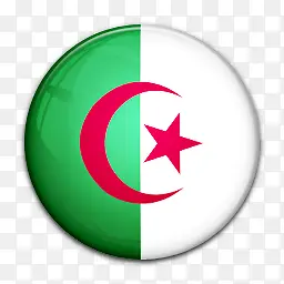 国旗的阿尔及利亚world-flag-icons