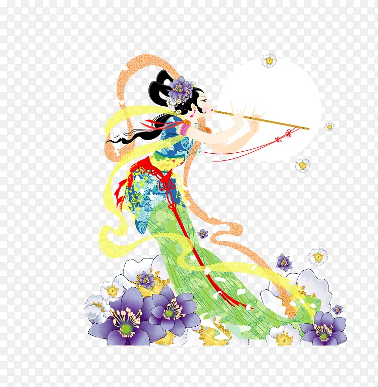 卡通矢量古代神话仙女PNG图片素材下载_图片编号ykbgjolq-免抠素材网