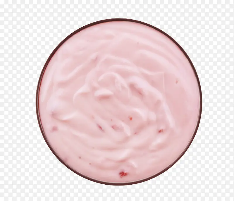 粉红色营养食品酸奶实物
