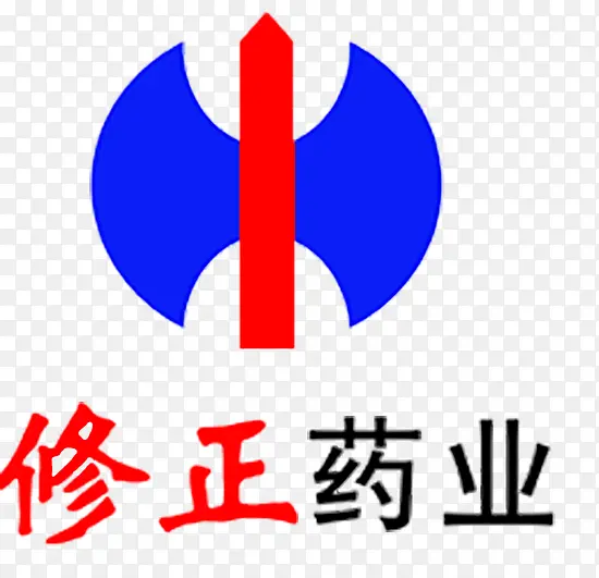 修正药业蓝色logo