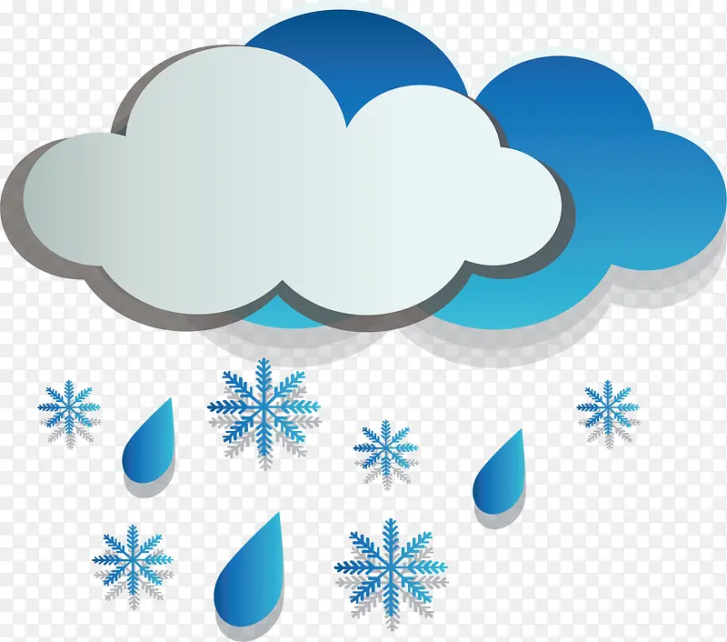 天气预报雨夹雪符号PNG图片素材下载_图片编号yoxezppq-免抠素材网