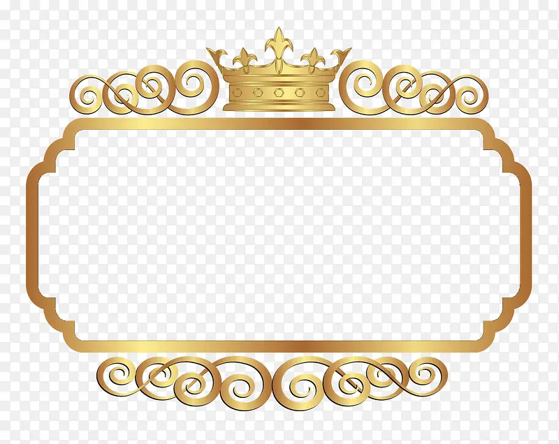 金色皇冠边框设计