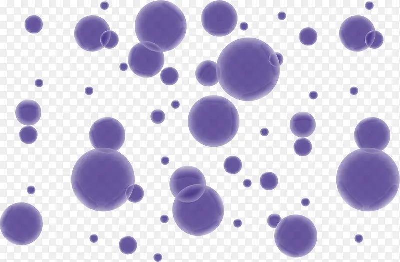 紫色梦幻气泡
