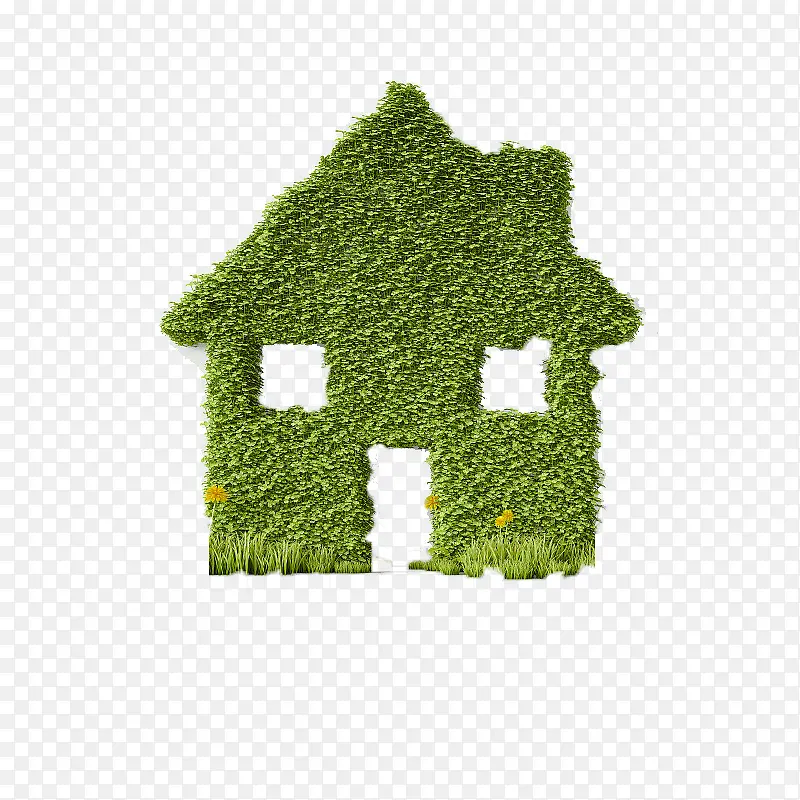 绿色环保房屋标志