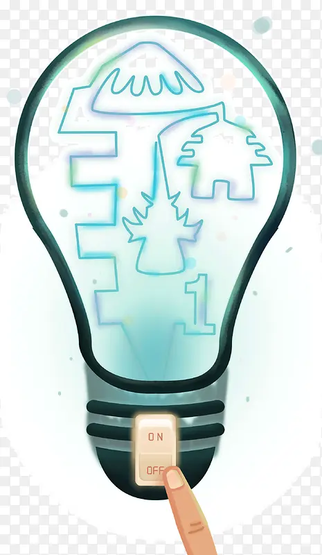 环保保护环境低碳创意灯泡