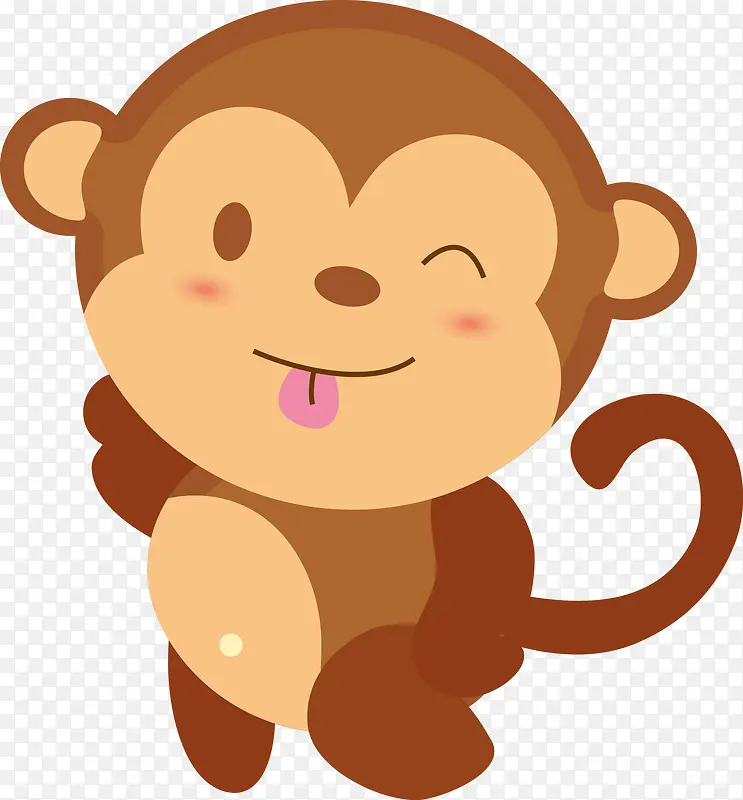 卡通猴宝宝猴子可爱高清图片