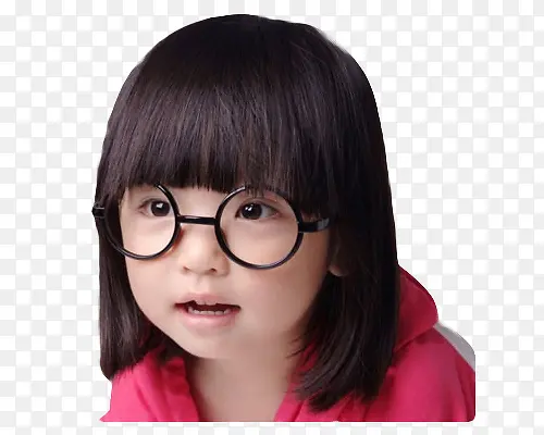 带眼镜的女孩