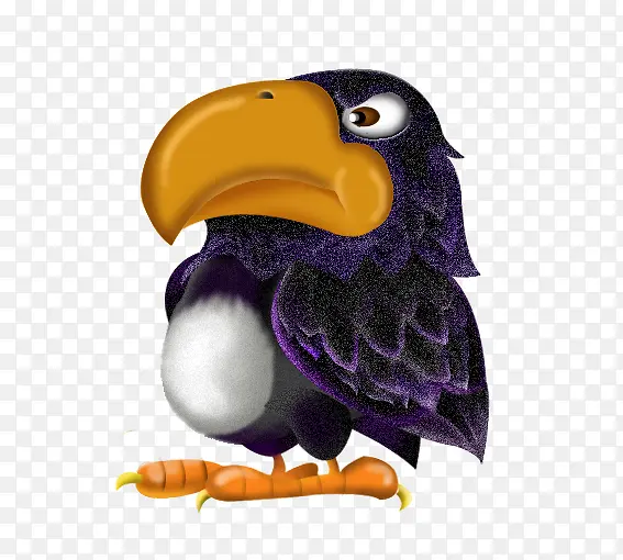 紫色浮雕老鹰