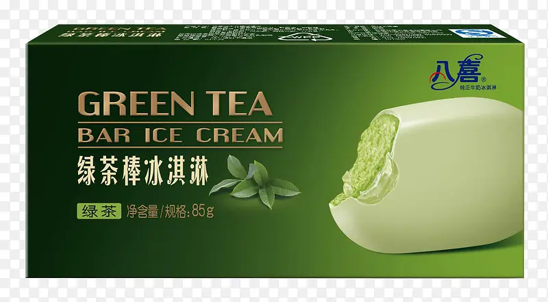 八喜绿茶冰激凌