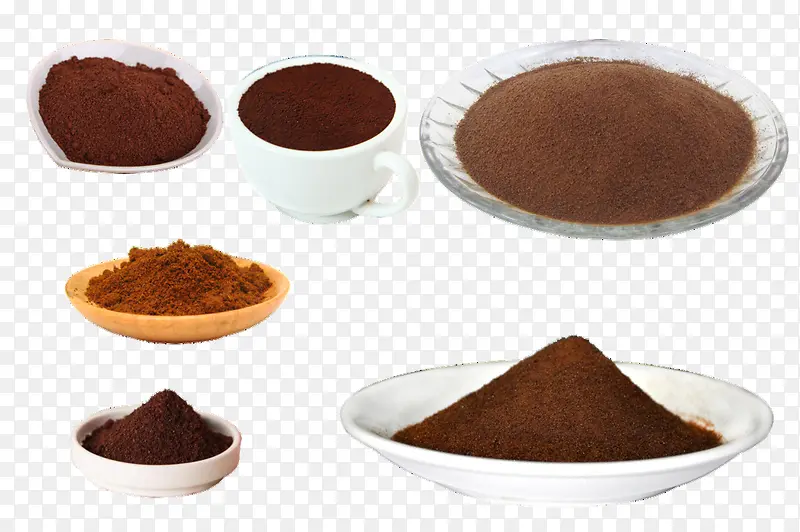 新鲜咖啡粉原料PNG