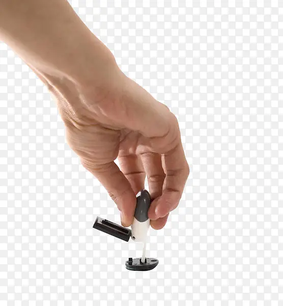 按下印章的手