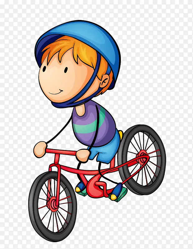 骑自行车的男孩素材天下
