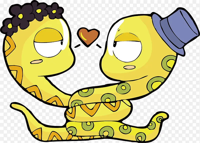 黄色情侣蛇