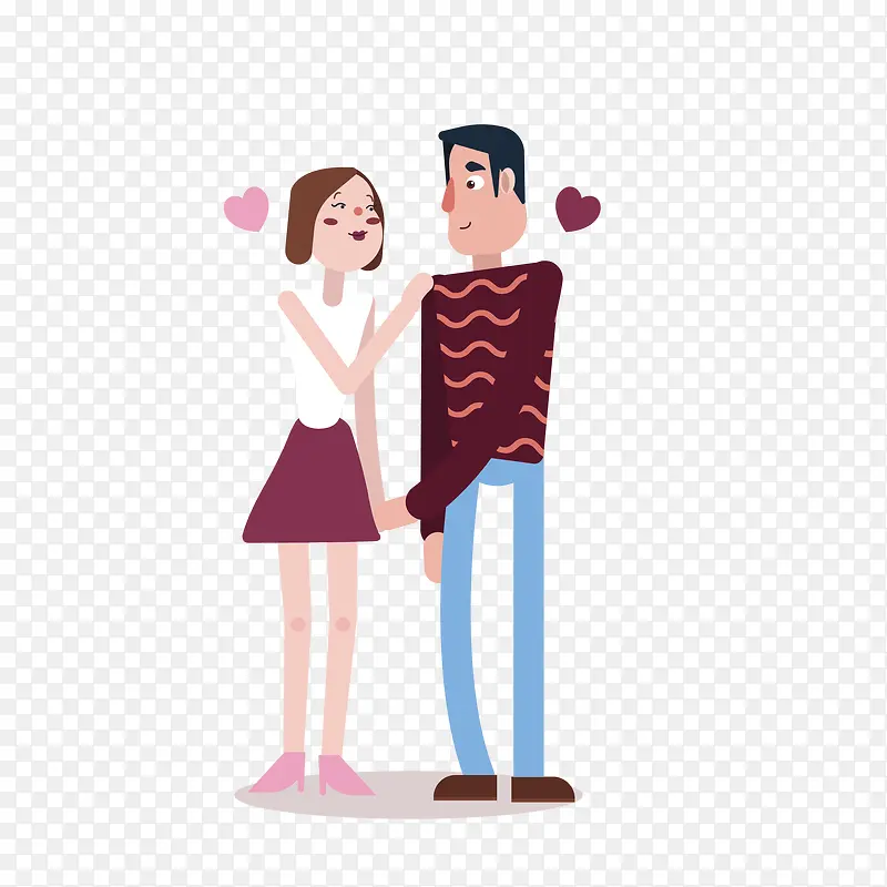 淡色小清新人物男女设计