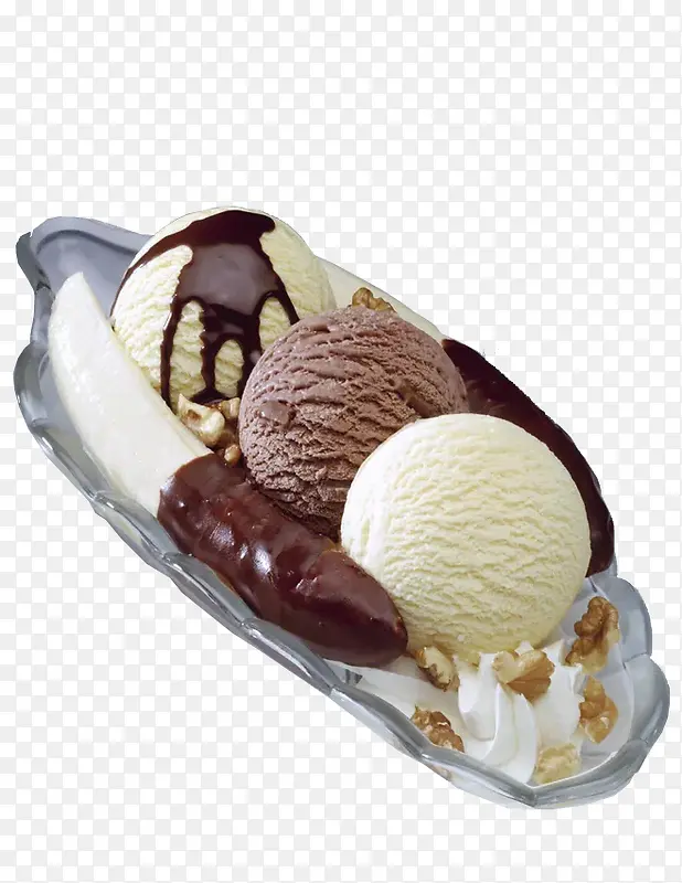巧克力冰淇淋球PNG