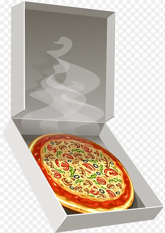 一盒新出炉的披萨