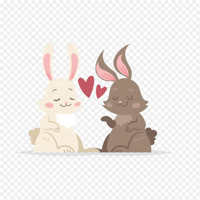 可爱动物设计小兔子