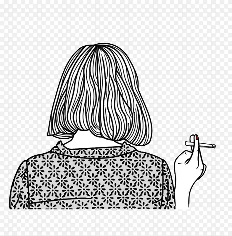 抽烟的女人