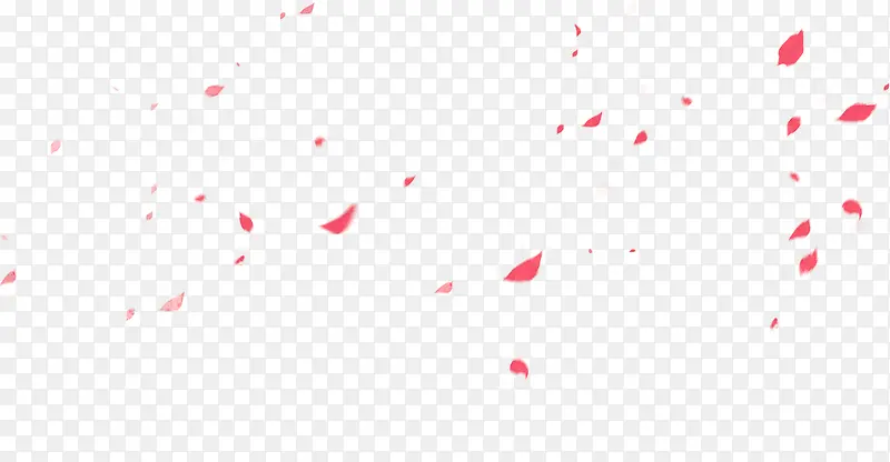 春节红色花瓣装饰