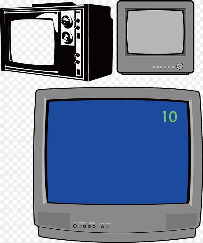 老式电视机背景素材