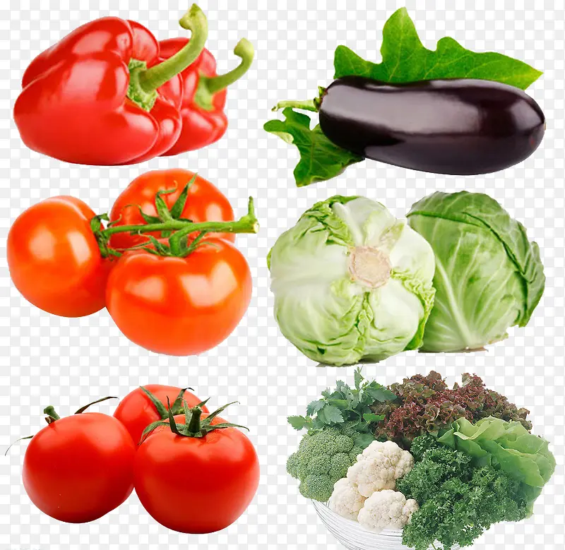 多种蔬菜组合