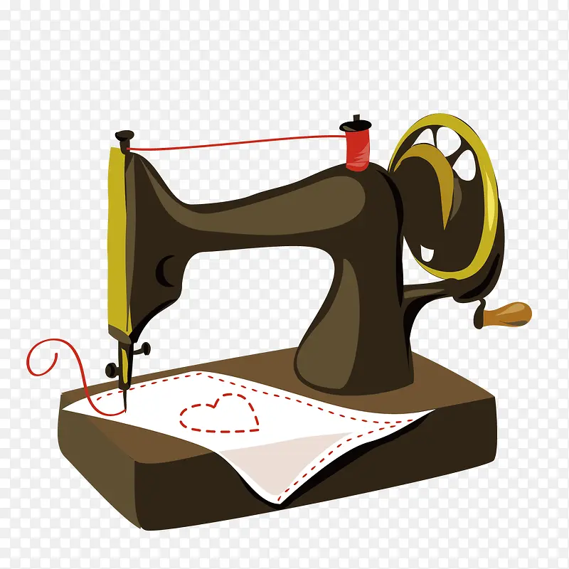矢量图案素材缝纫缝纫机