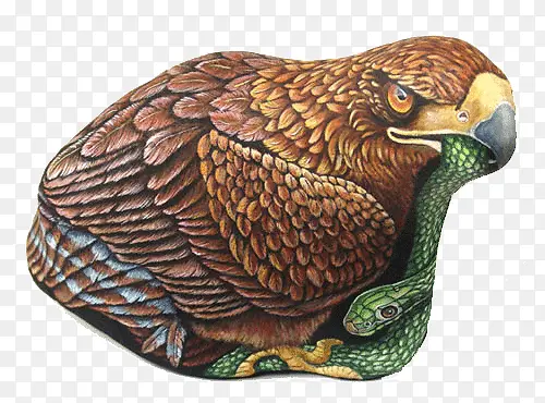 动物石头画