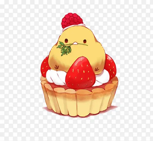 草莓蛋糕小萌鸡