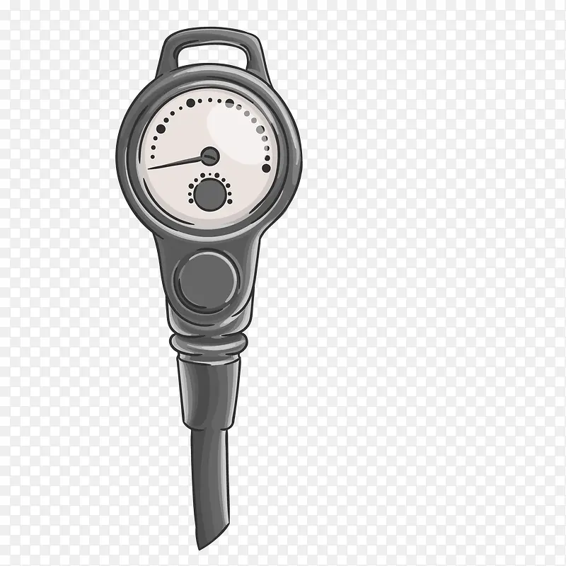 卡通水压显示器矢量图