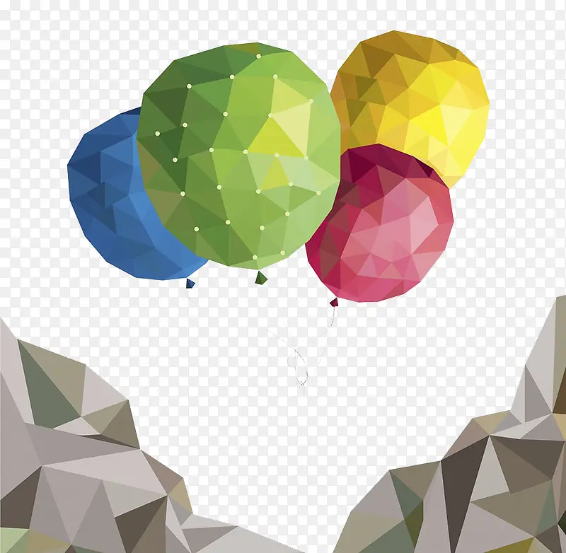 抽象彩色气球