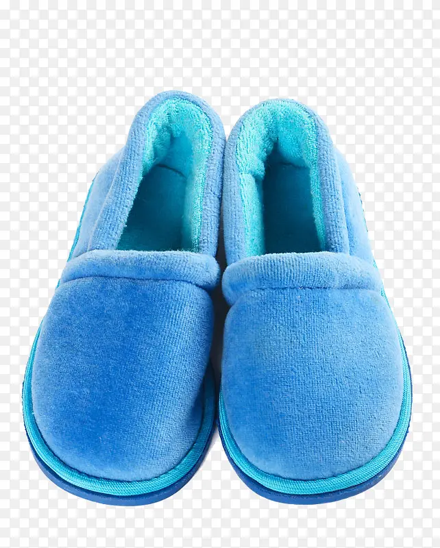 冬季保暖蓝色棉鞋