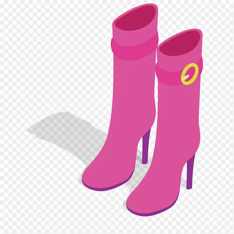 粉色设计卡通鞋子